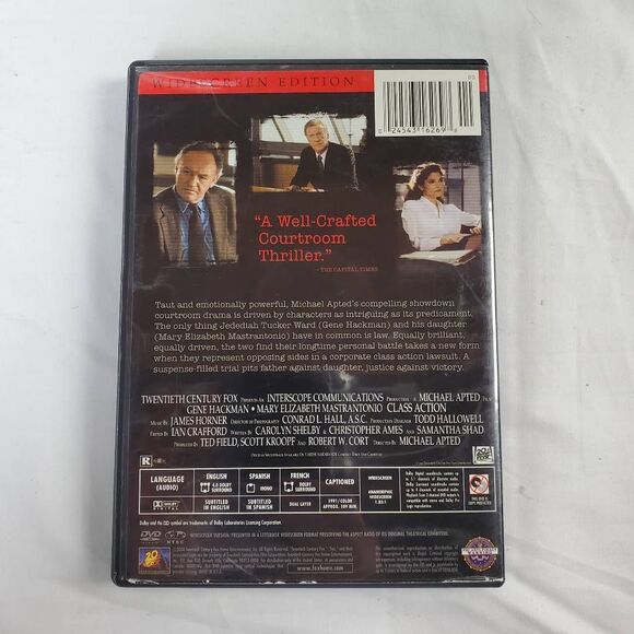 Class Action DVD (Gene Hackman, Mary Elizabeth Mastrantonio) - Picture 3 of 3